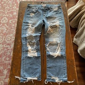 Distressed Jean Capri